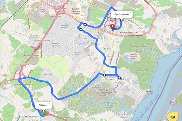 CW7L Bus Route To Legoland